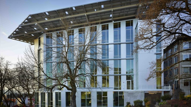 The Bullitt Center in Seattle is an excellent example of a net-zero energy building