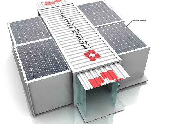 Solar powered mobile hospital